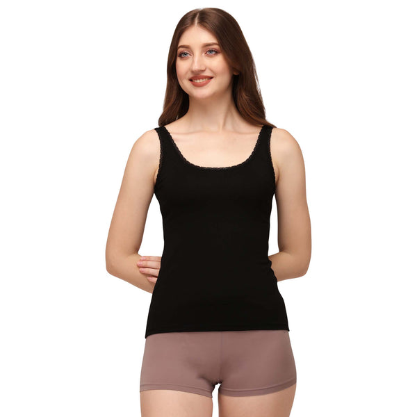 Buy SKST Women's Shapewear Seamless Tank Top Camisole Lace BodyShaper (XL,  Black) Online at desertcartINDIA