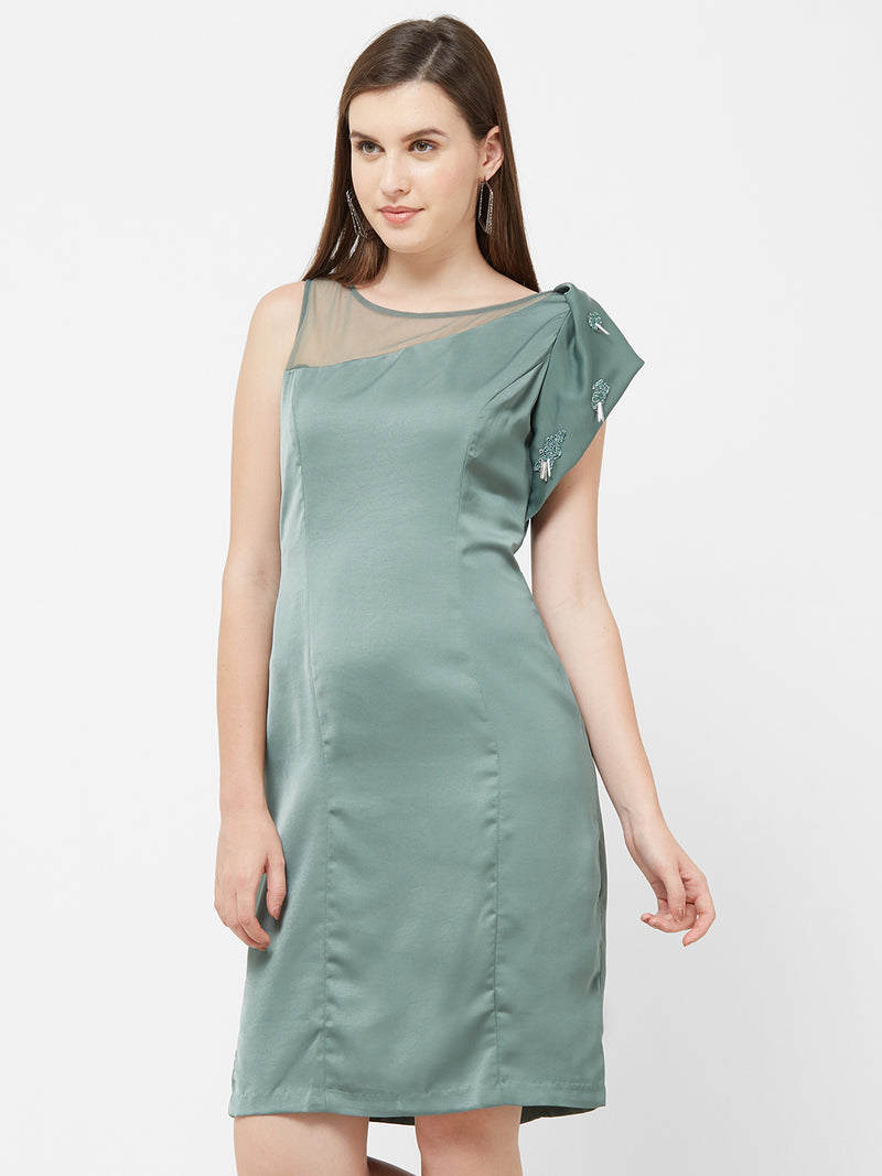 Ruffle Sleeve Dress-7934
