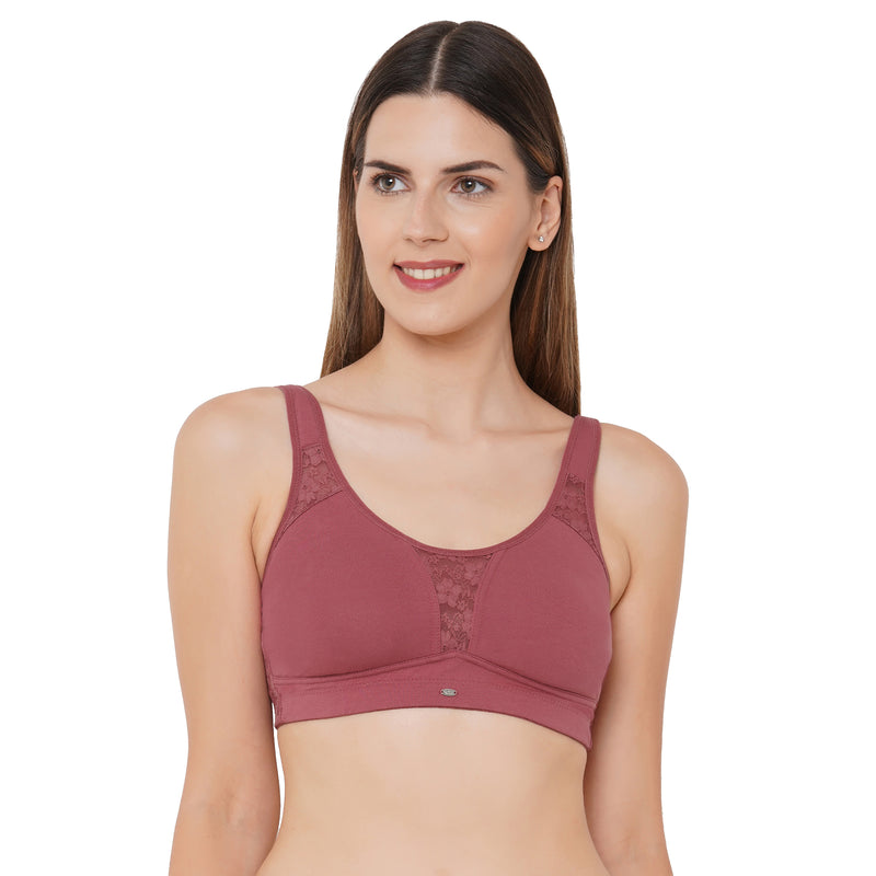 Buy SOIE Womens Non-Padded Non-Wired Full Coverage Encircled Bra - LAVENDER  Online