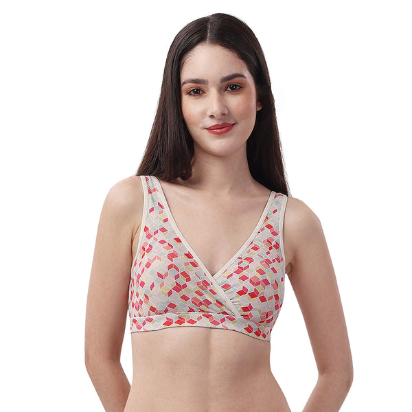 Buy Soie Single Layered Non Wired Full Coverage Bra - Sheer Taupe