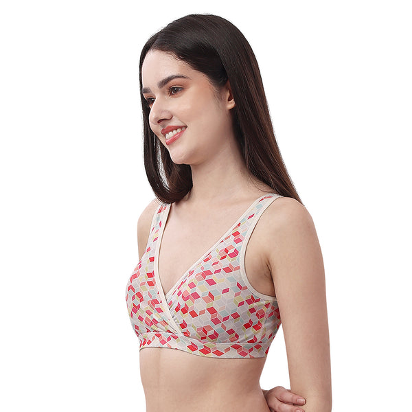 Buy Soie Full Coverage Non Padded Non Wired Bra - Earthred at Rs.840 online