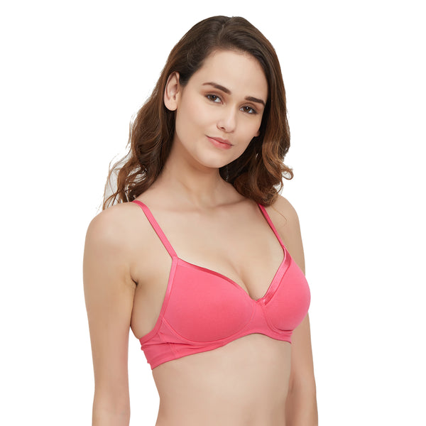 Buy SOIE- Black Full Coverage Padded Non Wired T-shirt Bra-Black-38C Online  at Best Prices in India - JioMart.