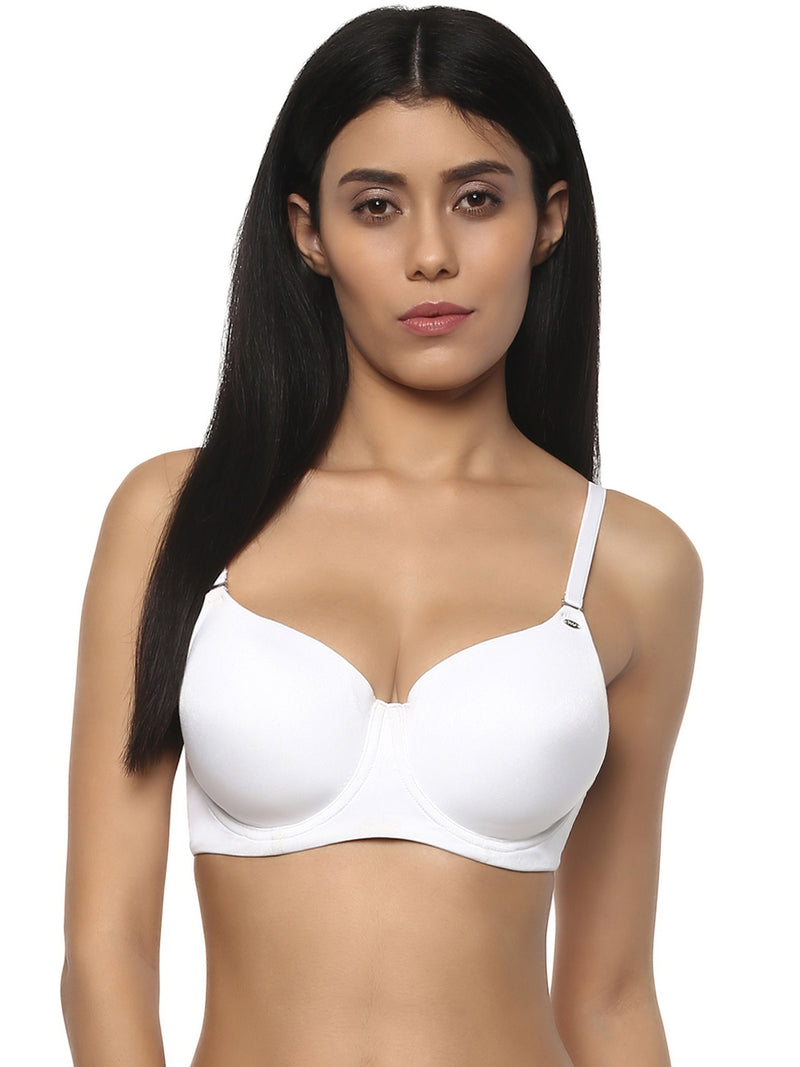 Buy SOIE- Full coverage, Non padded, non wired White Bra-White-34B Online  at Best Prices in India - JioMart.