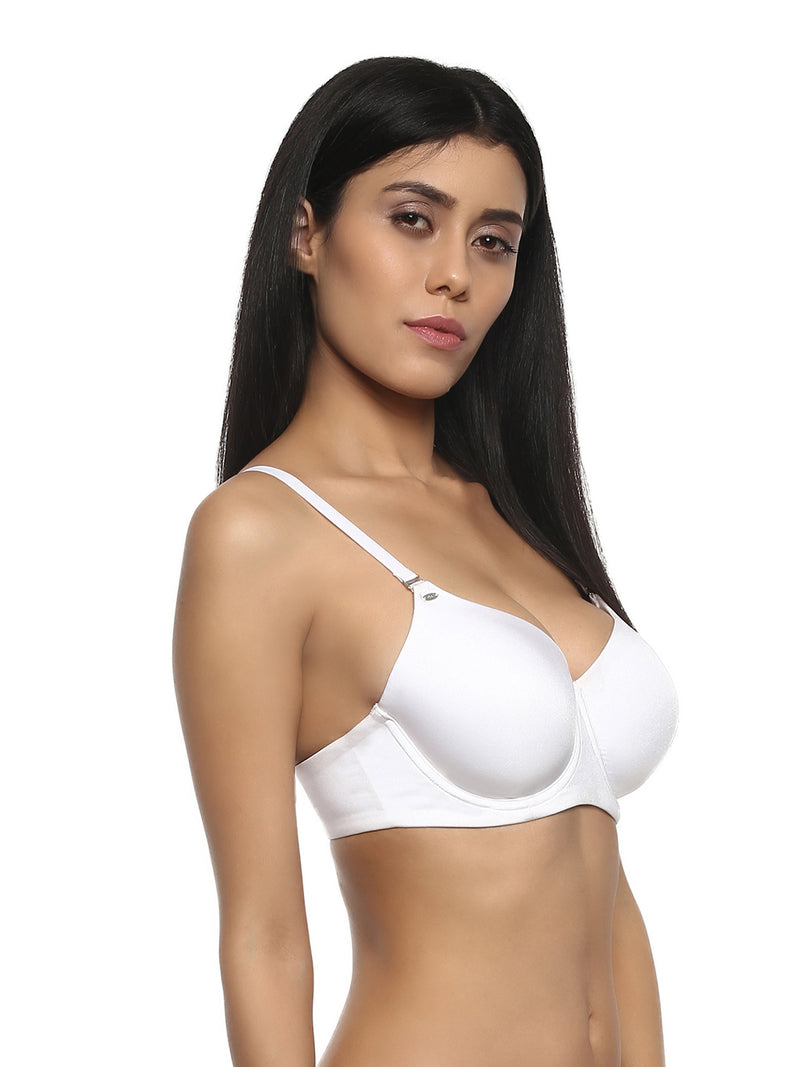 Semi/Medium Coverage Padded Non-Wired T-shirt Bra(PACK OF 2)-CB-123 – SOIE  Woman