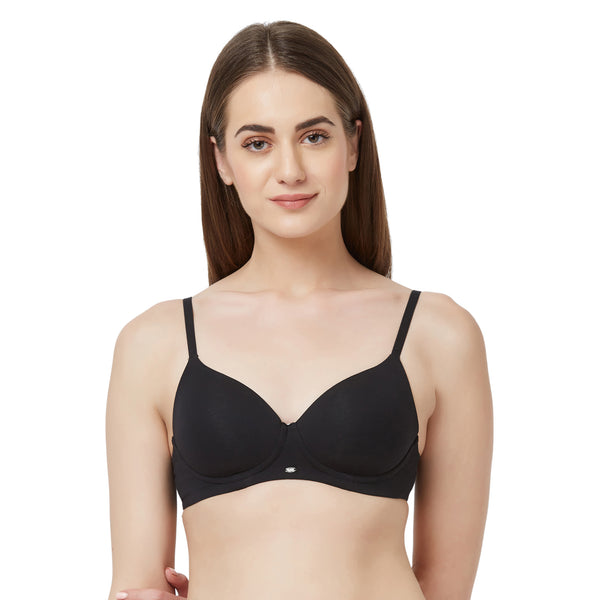 Lycra Cotton Plain L8 Seamless Lightly Padded Non-Wired Bra, For Daily Wear  at Rs 99/piece in Nagpur