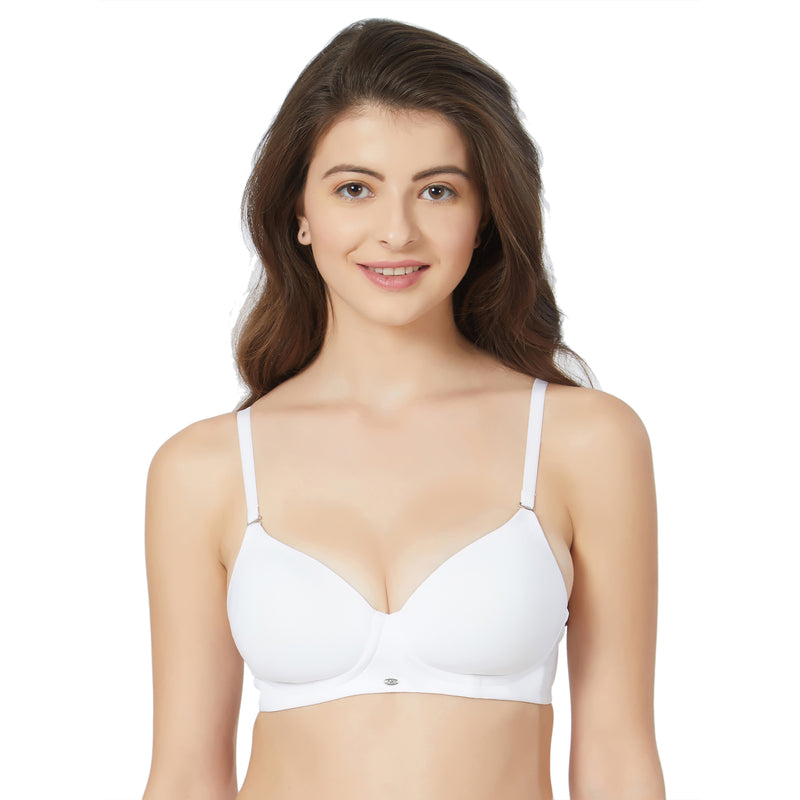 Non-Padded Cotton Non-Wired T-Shirt Bra with cotton lycra Fabric