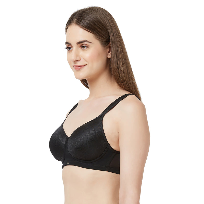Buy SOIE- Full Coverage Encircle Non Padded Non Wired Black Bra-Black-42C  Online at Best Prices in India - JioMart.