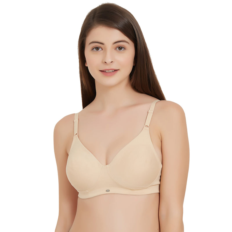Buy SOIE Full Coverage Padded Non-Wired Ultra Soft Seamless Bra-Black online