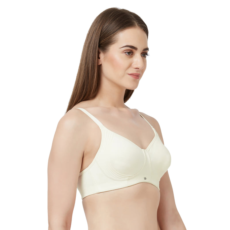 Buy ENAMOR Beige Women's Non Padded Non Wired Full Coverage Every Day Bra