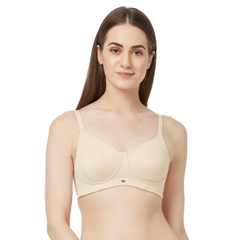 Buy Non-Padded Non-Wired Full Cup Maternity Bra in Nude Colour