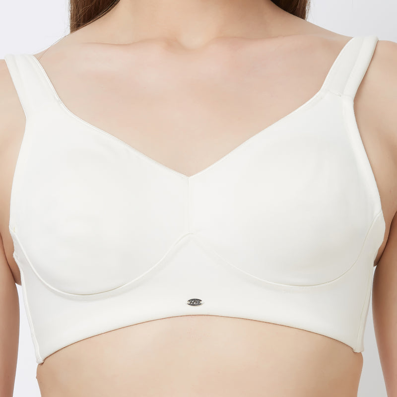 Buy Souminie Double Layered Non-Wired Full Coverage No Sag / Sag Lift -  White at Rs.302 online