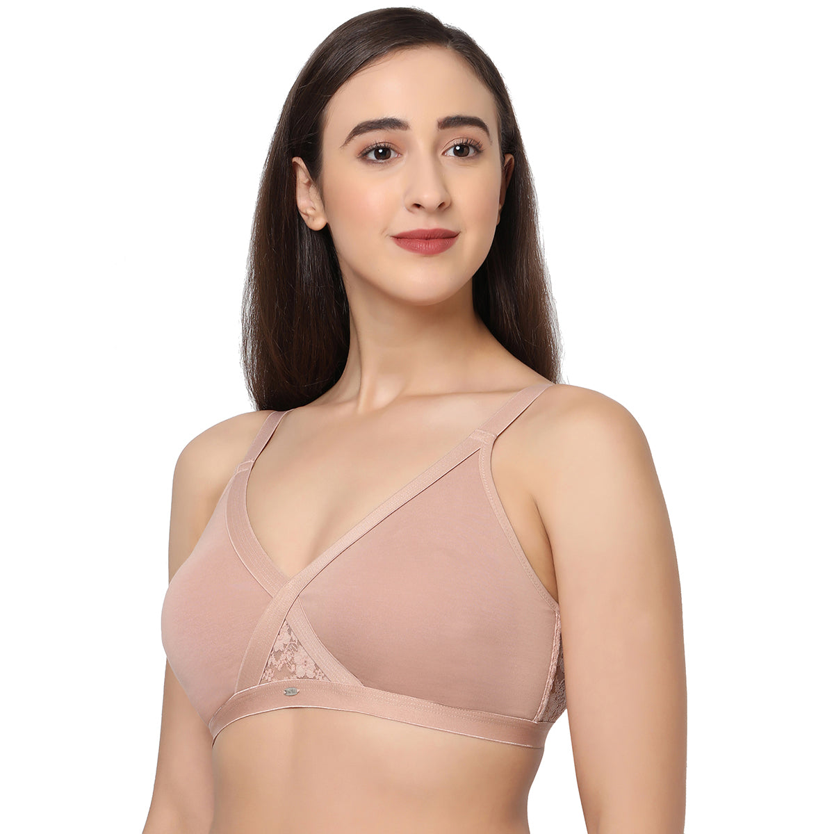 Full coverage cross over non padded non wired bra (Pack of 2) CB-405
