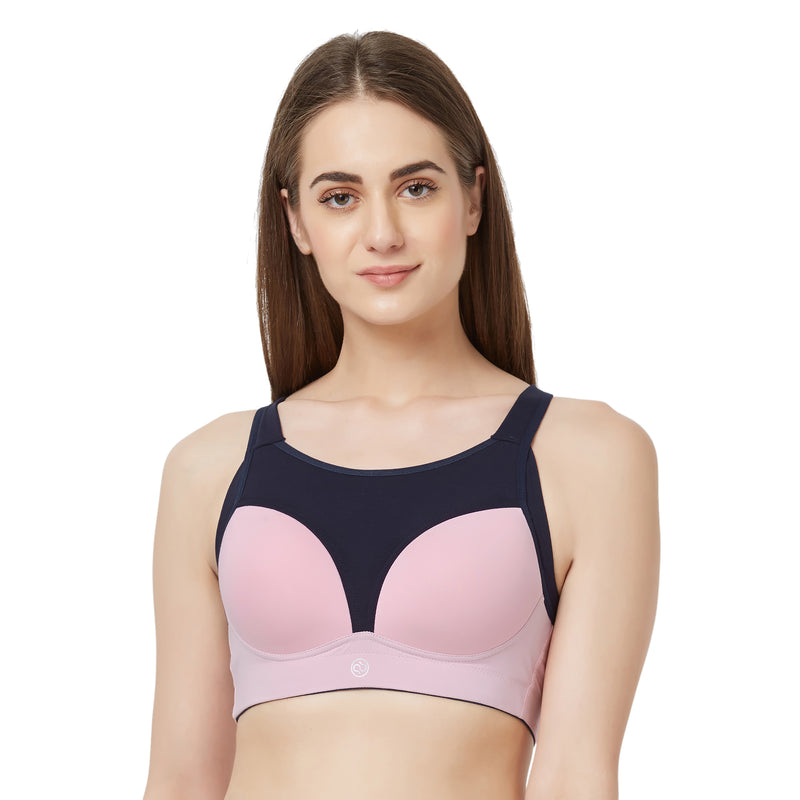 WOYYHO Padded Strappy Sports Bras for Women Wire-Free Seamless