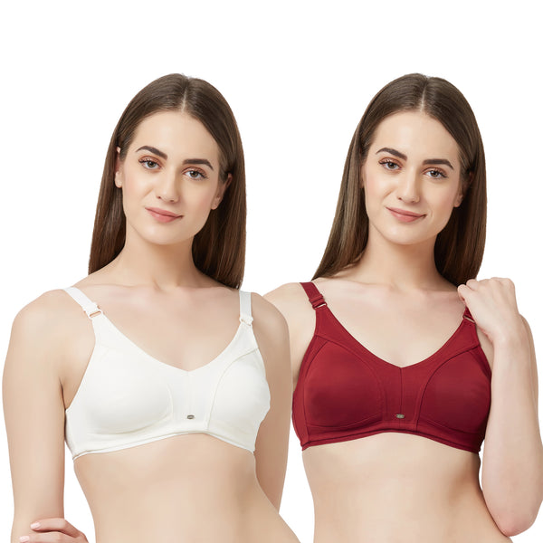Full Coverage Non-Padded Non-Wired Bra-CB-329 (PACK OF 2)