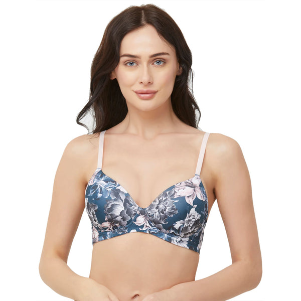 Semi Coverage Padded Non-Wired Bra (PACK OF 2)