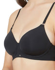 Semi/Medium Coverage Padded Non Wired T-shirt Bra with Detachable Straps (PACK OF 2) CB-125