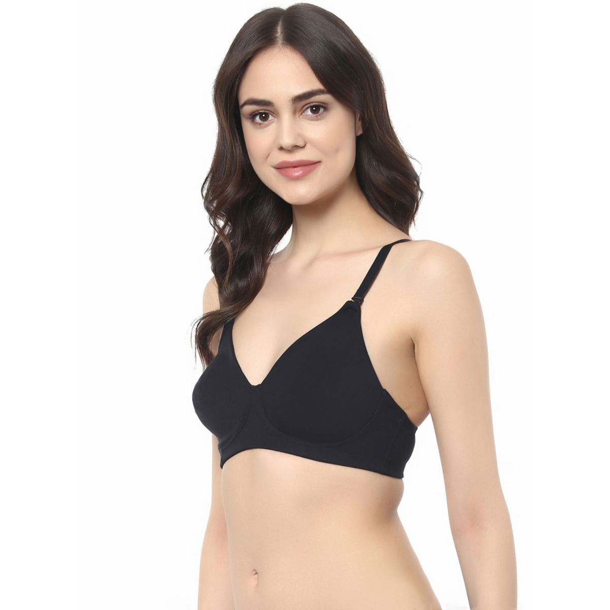 Full Coverage Non padded Non Wired Bra With Detachable Straps (PACK OF 2) CB-323