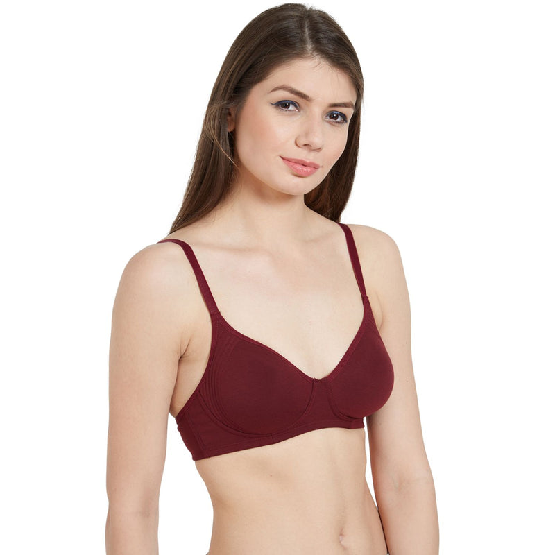 Buy SOIE Women's Full Coverage Encircled Non Wired Bra (Pack of 2