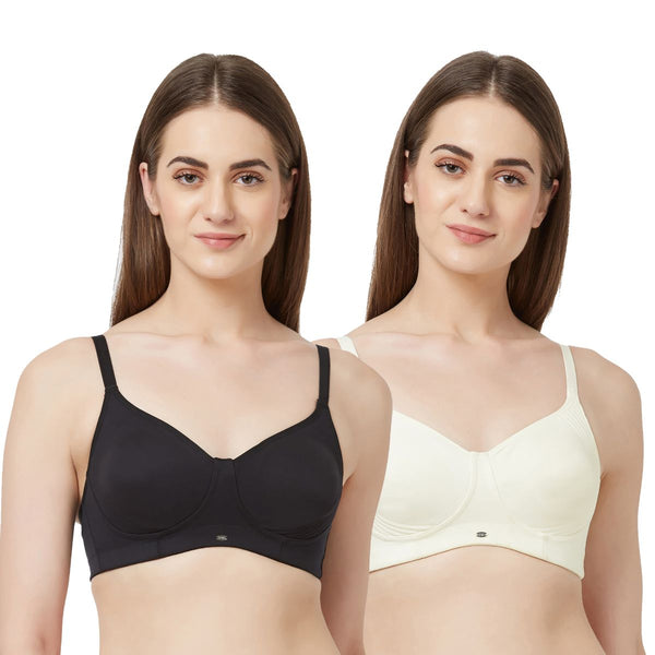 Full Coverage Encircle Non-Padded Non-Wired Bra(Pack Of 2) – SOIE