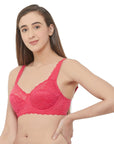 Full Coverage Non Padded Wired Lace Bra (Pack Of 2) FB-611