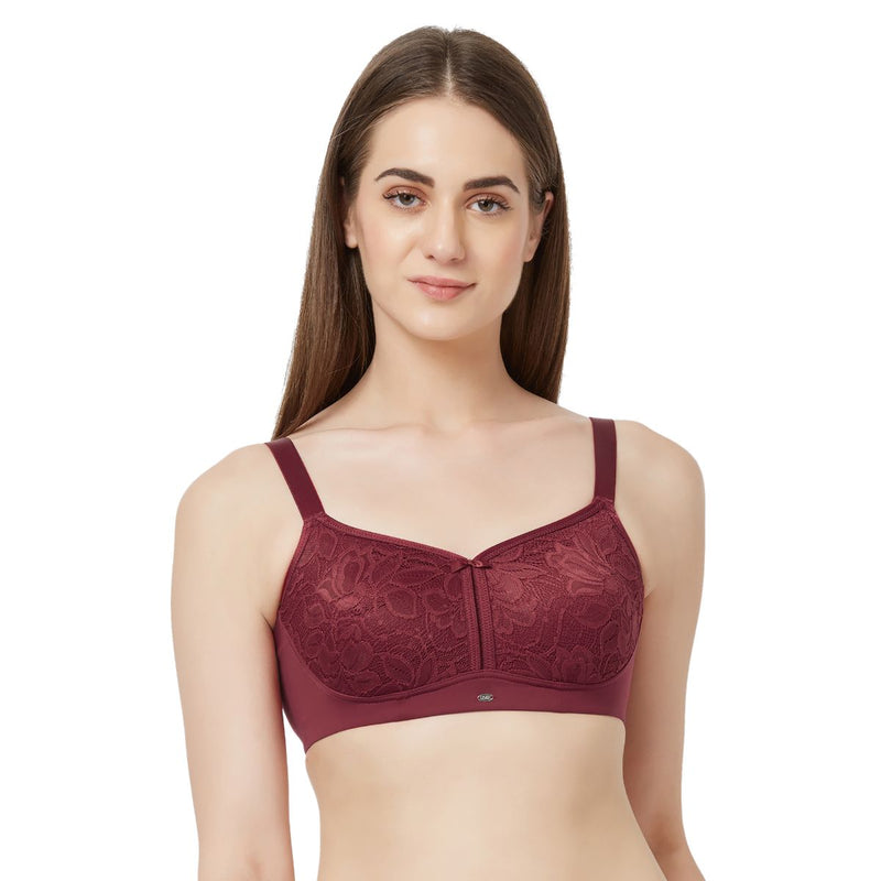 Buy SOIE Women's Non-Padded Non-Wired Full Coverage Encircled Bra