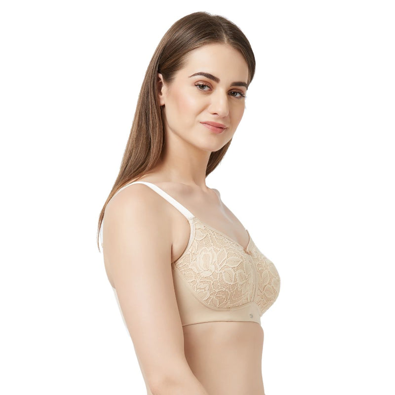 Buy SOIE- Full Coverage Encircle Non Padded Non Wired Black Bra