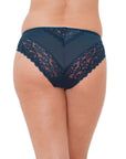 Blue & Red Solid Polyamide Spandex Lacy Brief  (PACK OF 2) FP-1544