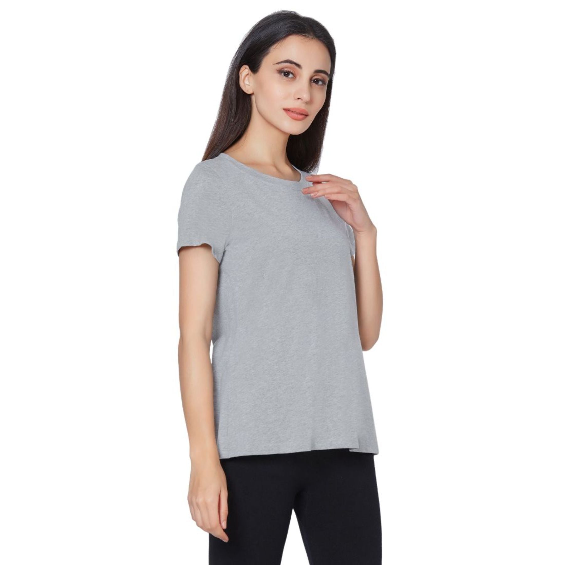 Soft Cotton Modal Solid &amp; Printed Lounge T-shirt (PACK OF 2) NT-120