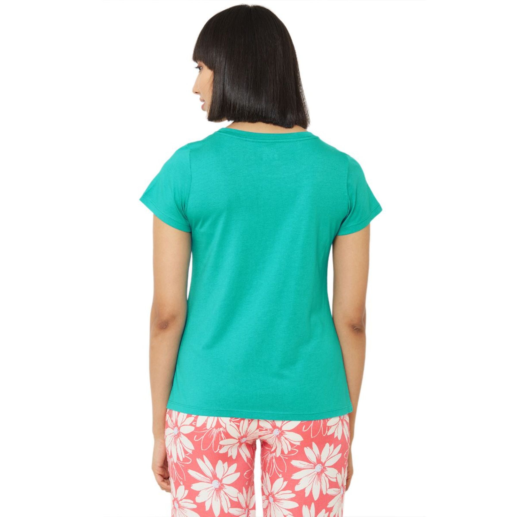 Soft Cotton Modal Solid &amp; Printed Lounge T-shirt (PACK OF 2) NT-120