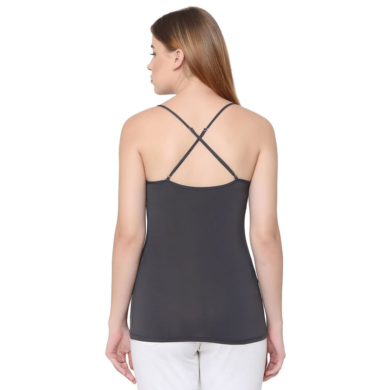 Polyamide Spandex Camisole With Detachable Back Strap-SC-5-(PACK of 2)
