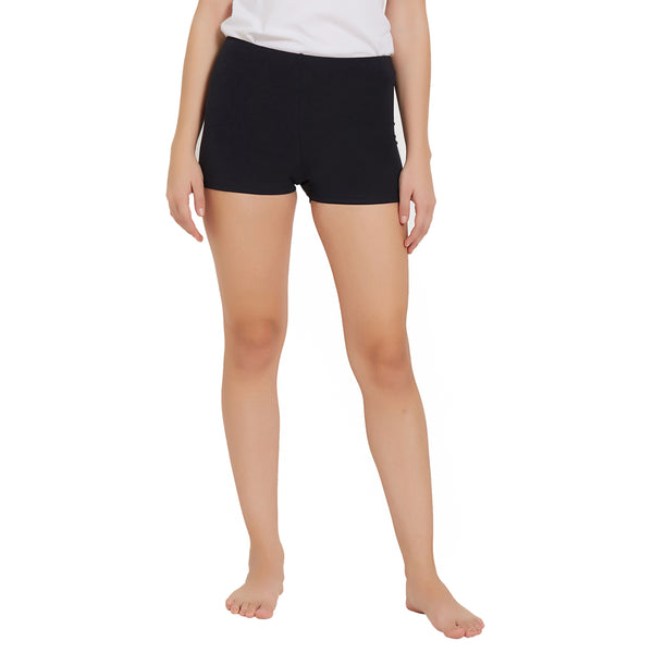 Ladies black best sale cotton cycling shorts