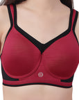 Full Coverage High Impact Padded Non Wired Sports Bra-CB-906