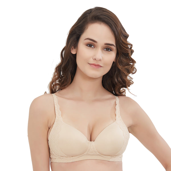 Buy SOIE Padded Underwired Multiway Balconette Bra with additonal  Transparent Straps-Pink-36C Online at Best Prices in India - JioMart.