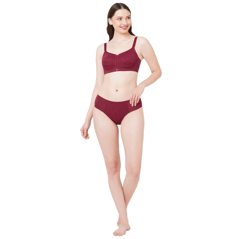 Combed Cotton Seamless Full Coverage English Color Padded Bra Panty Set,  Plain at Rs 95/set in New Delhi