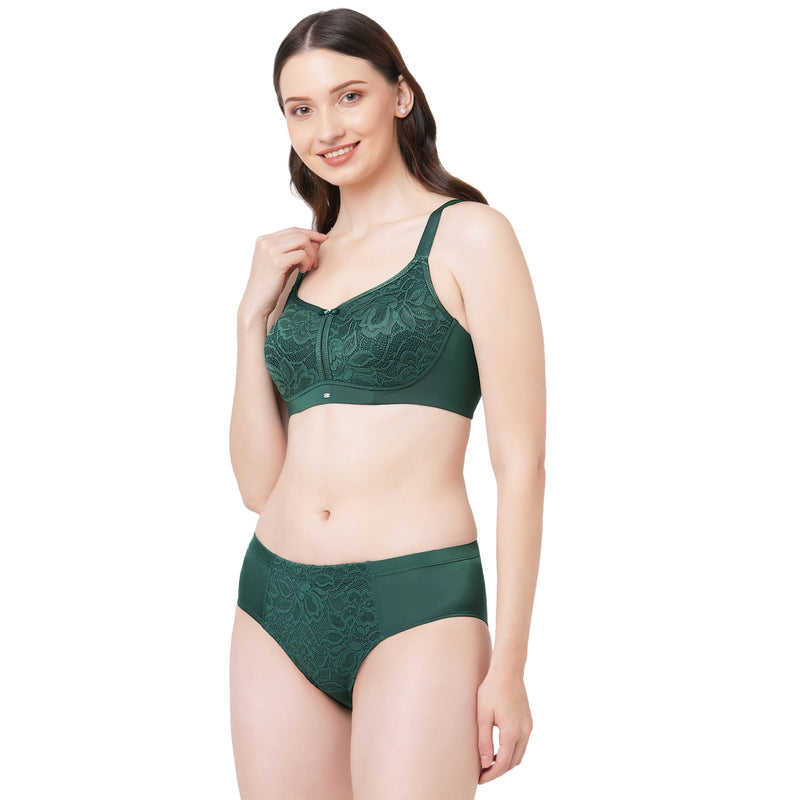 Full Coverage Non-Padded Non-Wired Lace Bra-FB-705 – SOIE Woman