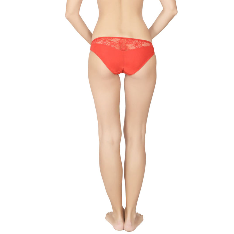 Low Rise Lace Bikini-FP-1514-Red