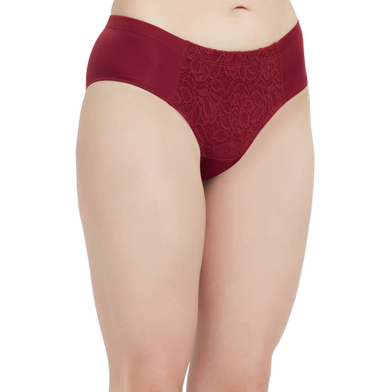 High Waist Full Coverage Lace Brief-COMBO-FP-1705