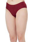SOIE Woman - High Waist Full Coverage Lace Brief (Pack-2) - Panty -for Women