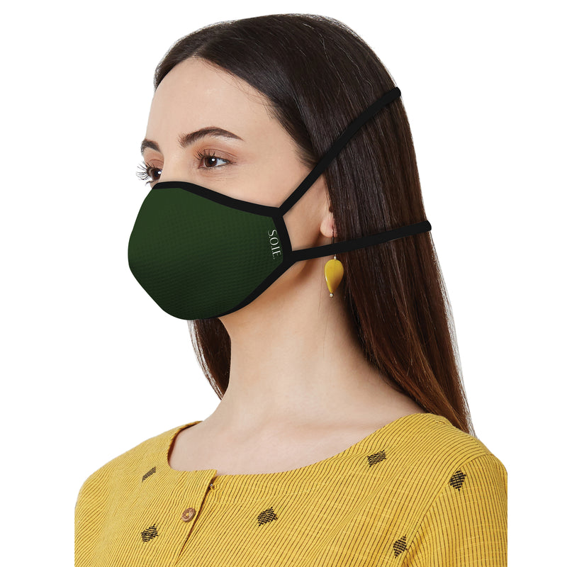 Triple Layer SN95 Reusable, Washable and Antimicrobial Head Band Mask