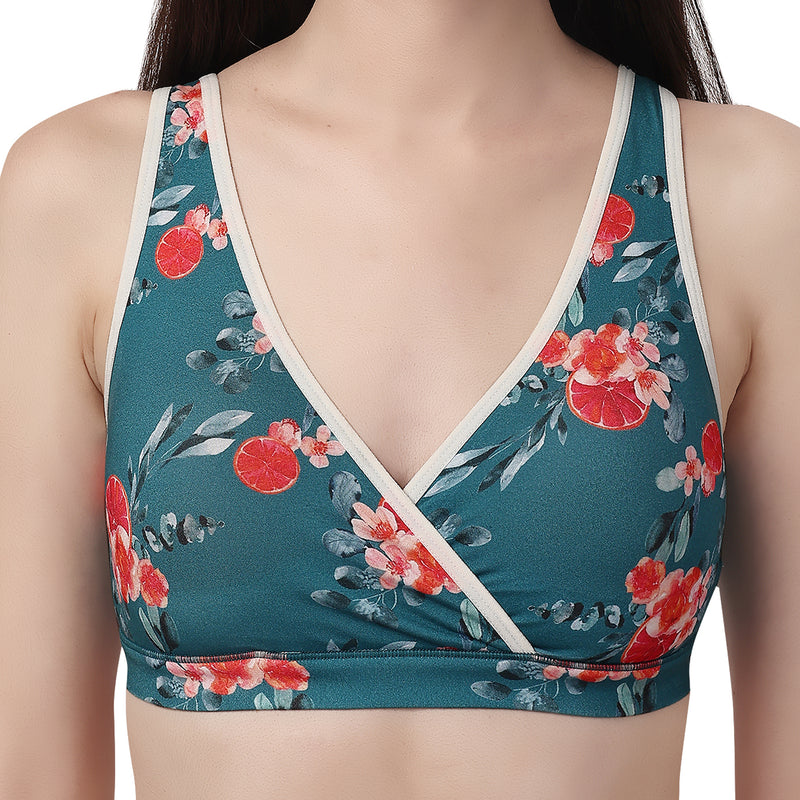 Non Padded Non Wired Lounge Bra with Removable Cups – SOIE Woman