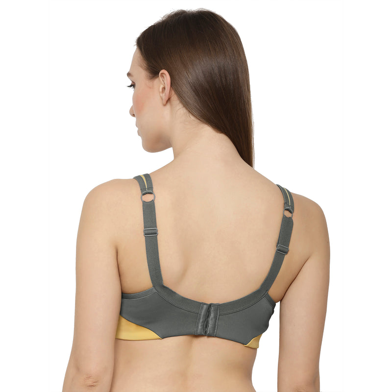 Buy SOIE Training High Impact Full Coverage Lightly Padded Non Wired Sports  Bra - SURF-BLUE Online