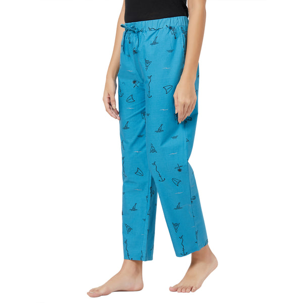 Super-soft Rayon printed pyjamas with pockets-NT-121-PJ-12
