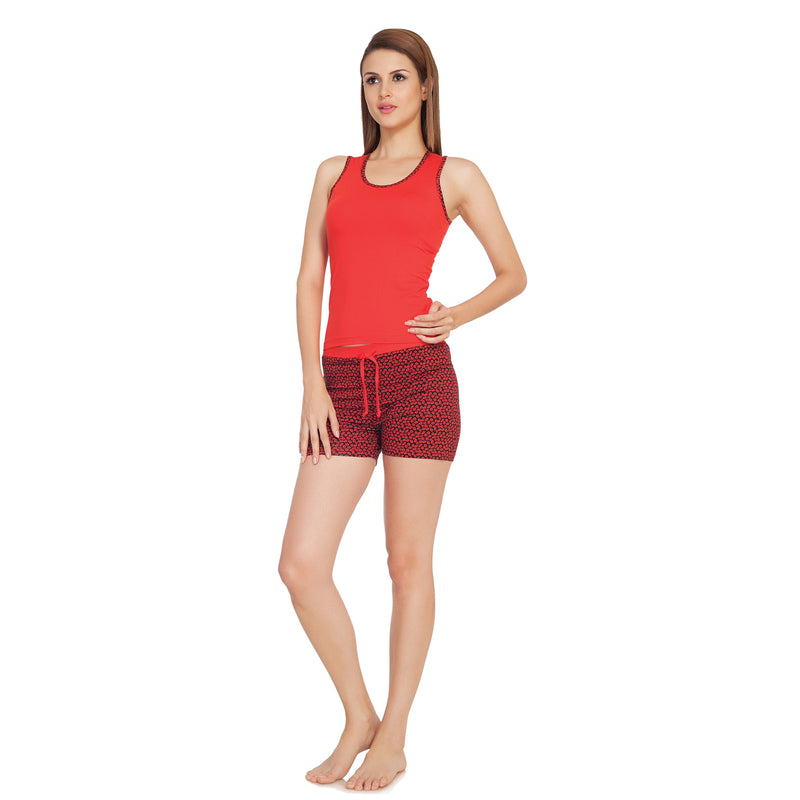 Tank top with shorts set-NT-16