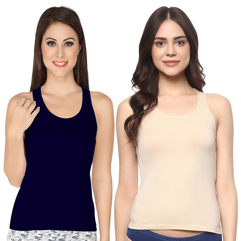 Cotton spandex racer back Tee-SC-6-(PACK of 2)