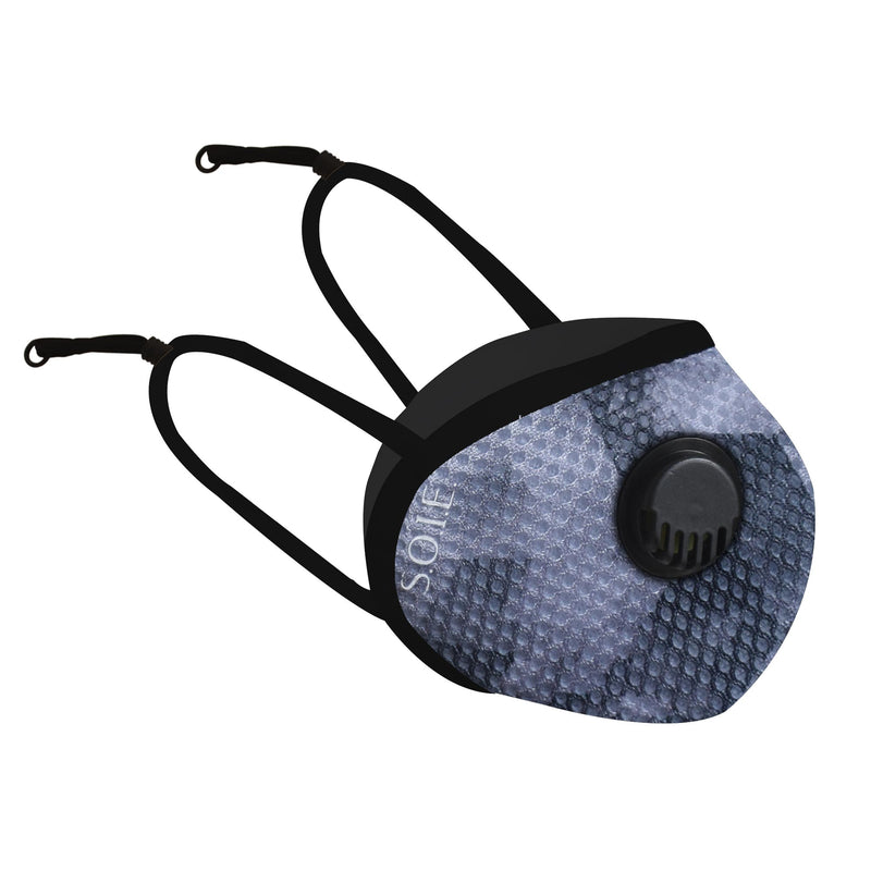 Printed Two way respirator -8 Layer reusable SN 99 Protection Ear Loops Mask