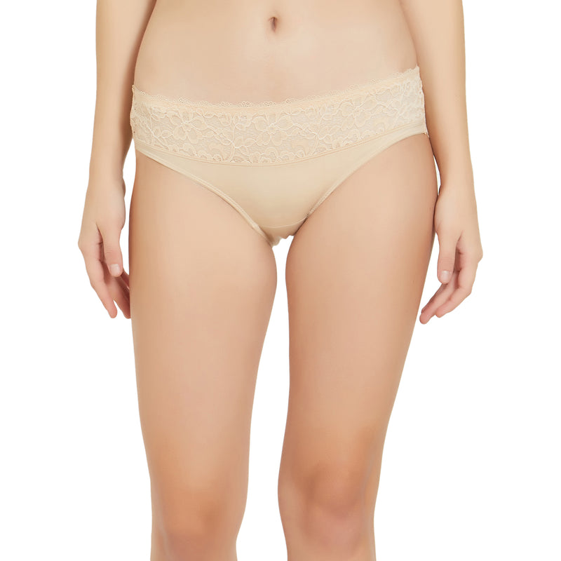 Solid Lace Bikini Panty-FP-1538