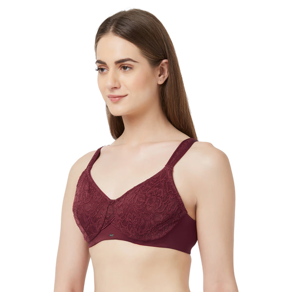 Buy SOIE- Full coverage, Non padded, non wired Bra (Pack Of 2)-White &  Woodrose-34DD Online at Best Prices in India - JioMart.