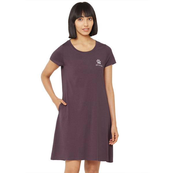 Hongchun Women's Sleepshirt NightGowns for Womens Short Sleeve Sleepwear  Shirts Nighties Soft Cotton Sleep Shirts XL 