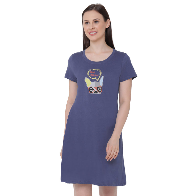 Super-Soft Cotton Modal Sleep Shirt (PACK OF 2)-NT-98 23(B)-17(B)