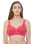 Full Coverage Non Padded Wired Lace Bra- FB-611